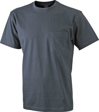 Mens Round-T Pocket T-Shirt - graphite