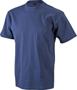 Mens Round-T Pocket T-Shirt - navy