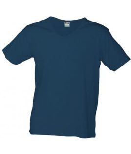 T-Shirt Slim Fit Men mit V-Ausschnitt - navy