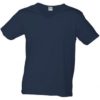 T-Shirt Slim Fit Men mit V-Ausschnitt - petrol