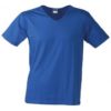 T-Shirt Slim Fit Men mit V-Ausschnitt - royal