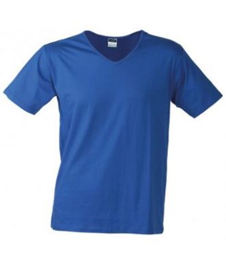 T-Shirt Slim Fit Men mit V-Ausschnitt - royal