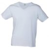 T-Shirt Slim Fit Men mit V-Ausschnitt - white