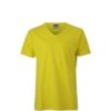 T-Shirt Slim Fit Men mit V-Ausschnitt - yellow