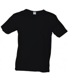 T-Shirt Slim Fit Men mit V-Ausschnitt - black