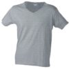 T-Shirt Slim Fit Men mit V-Ausschnitt - grey heather
