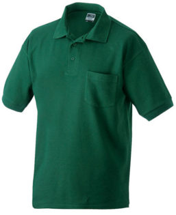 Poloshirt mit Brusttasche - darkgreen