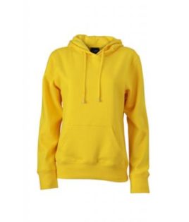 Damen Kapuzen Sweater - sunyellow