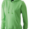 Damen Kapuzen Sweater - limegreen