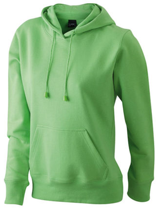 Damen Kapuzen Sweater - limegreen