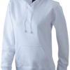 Damen Kapuzen Sweater - white