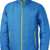 Steppjacken Herren James and Nicholson - aqua/lime green