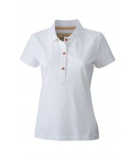 Werbetextilien Ladies Tight Fit Polo Vintage - white