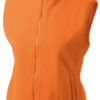 Ärmellose Fleecejacke Damen - orange