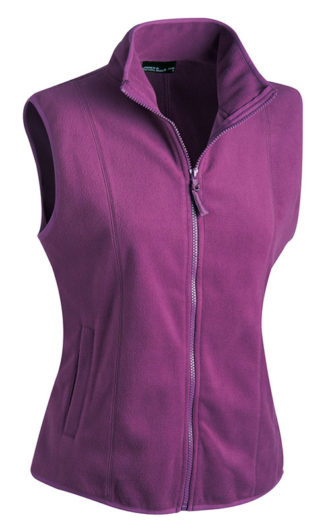 Ärmellose Fleecejacke Damen - purple