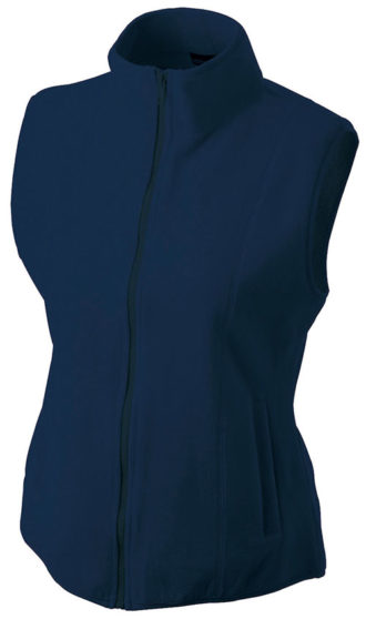 Ärmellose Fleecejacke Damen - navy