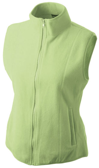 Ärmellose Fleecejacke Damen - lime green