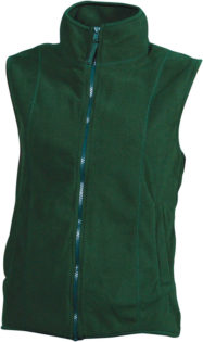 Ärmellose Fleecejacke Damen - dark green