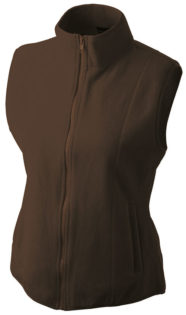 Ärmellose Fleecejacke Damen - brown