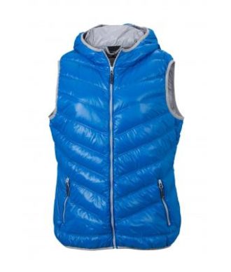 Ladies' Down Vest - blue/silver