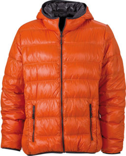 Werbeartikel Mens Down Jacket - dark orange/carbon