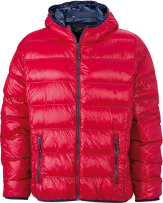 Werbeartikel Mens Down Jacket - red/navy