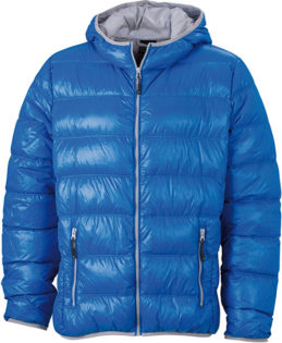 Werbeartikel Mens Down Jacket - blue/silver