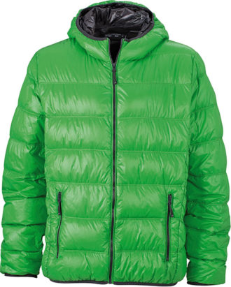 Werbeartikel Mens Down Jacket - green/carbon