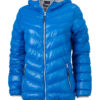 Werbeartikel Daunenjacke James Nicholson - blue/silver