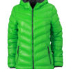 Werbeartikel Daunenjacke James Nicholson - green/carbon