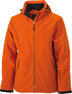 Wintersport Jacket Men James and Nicholson - dark orange