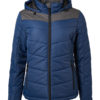 Ladies' Winter Jacket James & Nicholson - navy/anthracite-melange