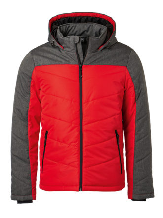 Men's Winter Jacket - red/anthracite-melange
