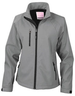 Womens Base Layer Soft Shell Jacket - grey