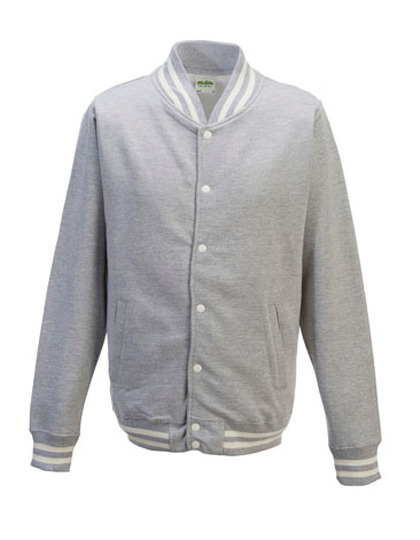 College Jacket Just Hoods - heather grey College Jacket Just Hoods - heather grey