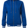 Ladies Club Sweat Jacket James and Nicholson - royal white