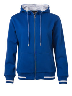 Ladies Club Sweat Jacket James and Nicholson - royal white