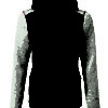 Ladies Knitted Hybrid Jacket James & Nicholson - light melange anthracite melange