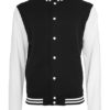 Sweat College Jacket Build Yor Brand - black white