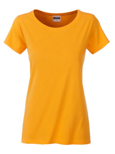 Ladies Basic T James & Nicholson - gold yellow