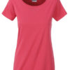 Ladies Basic T James & Nicholson - raspberry