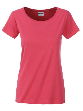 Ladies Basic T James & Nicholson - raspberry