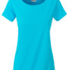 Ladies Basic T James & Nicholson - turquoise