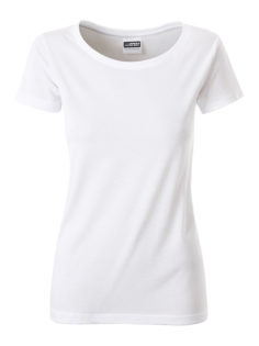 Ladies Basic T James & Nicholson - white