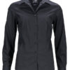 Ladies Business Shirt Long Sleeved James & Nicholson - black