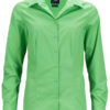 Ladies Business Shirt Long Sleeved James & Nicholson - lime green