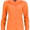 Ladies Business Shirt Long Sleeved James & Nicholson - orange