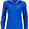 Ladies Business Shirt Long Sleeved James & Nicholson - royal