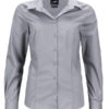 Ladies Business Shirt Long Sleeved James & Nicholson - steel