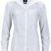 Ladies Business Shirt Long Sleeved James & Nicholson - white